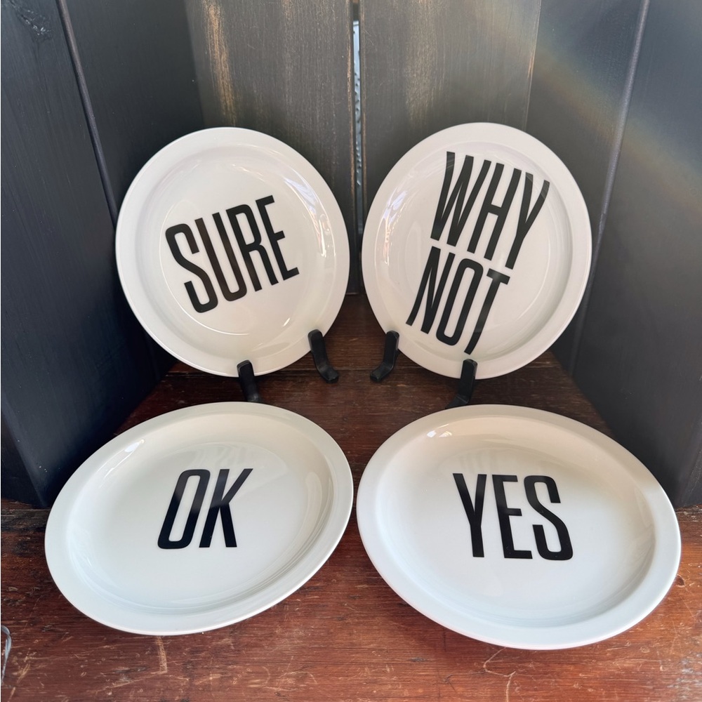 Pottery Barn Porcelain Appetizer Plates